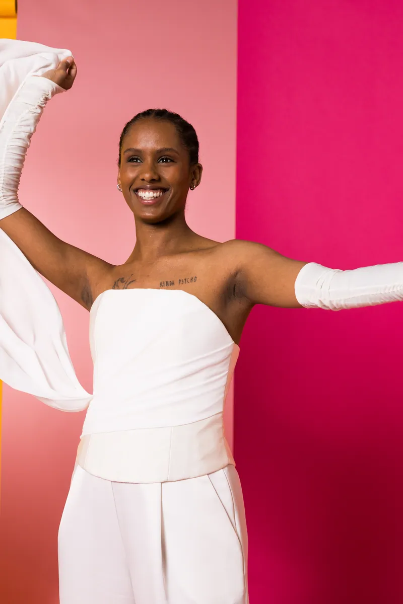 SABA from Denmark in the Eurovision Song Contest 2024 official portrait studio