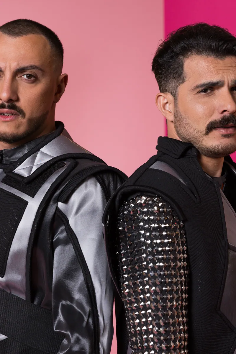 FAHREE feat. Ilkin Dovlatov from Azerbaijan in the Eurovision Song Contest 2024 official portrait studio