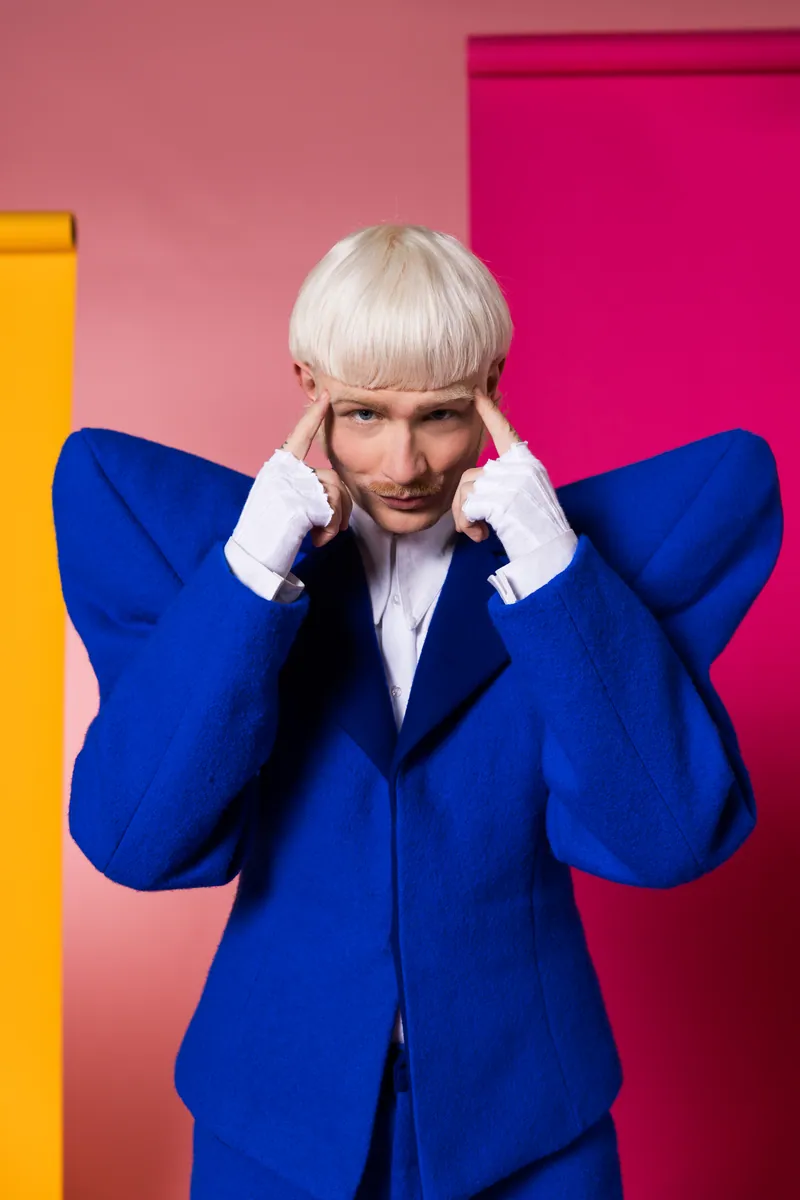 Joost Klein from Netherlands in the Eurovision Song Contest 2024 official portrait studio