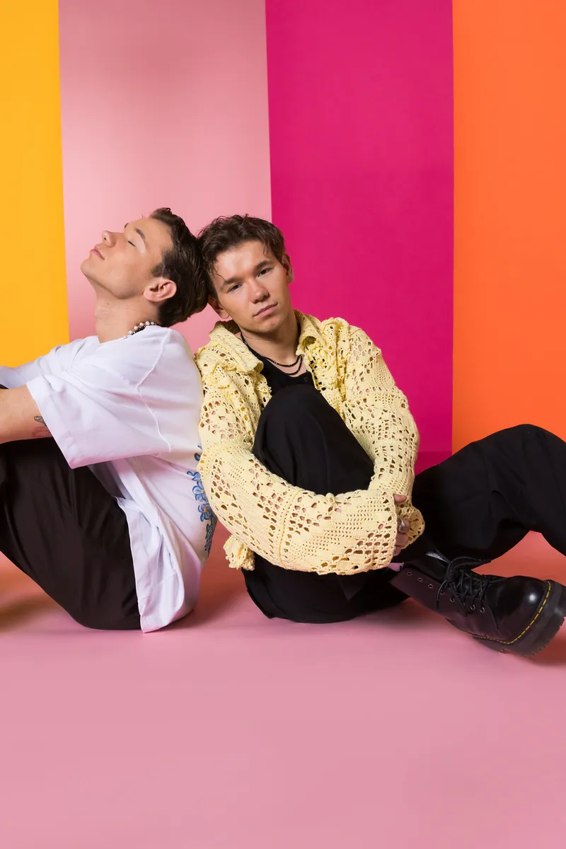 Marcus & Martinus from Sweden in the Eurovision Song Contest 2024 official portrait studio