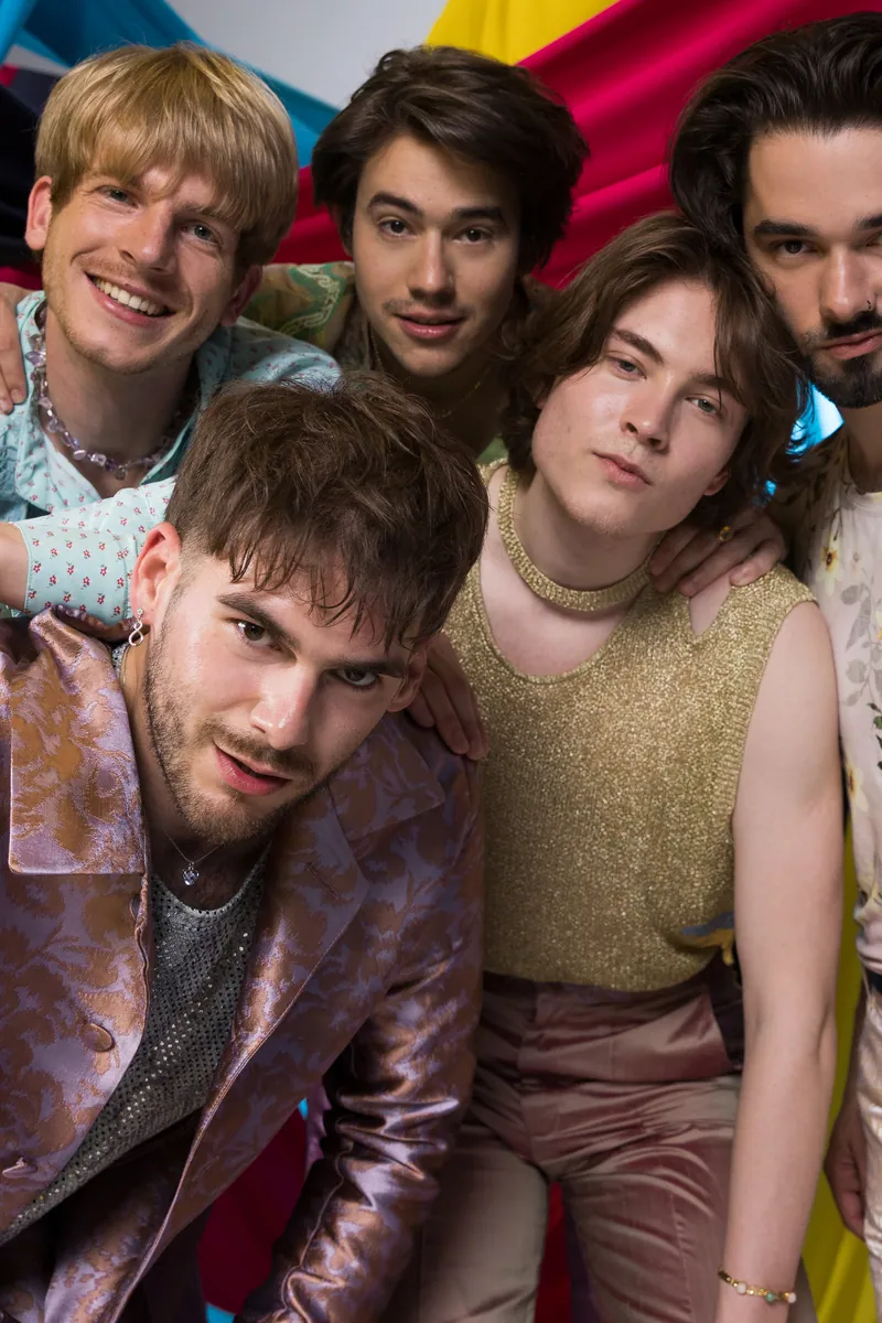 Joker Out from Slovenia in the Eurovision 2023 studio