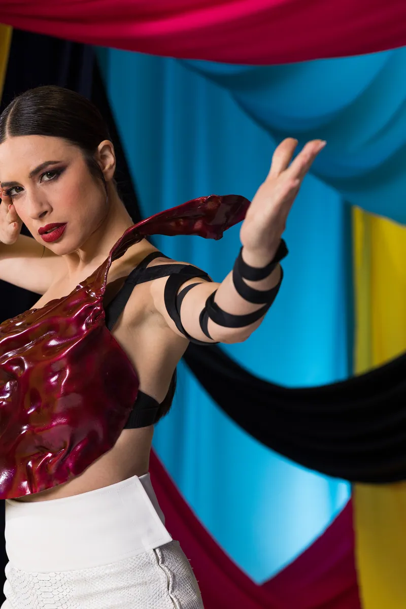 Blanca Paloma from Spain in the Eurovision 2023 studio