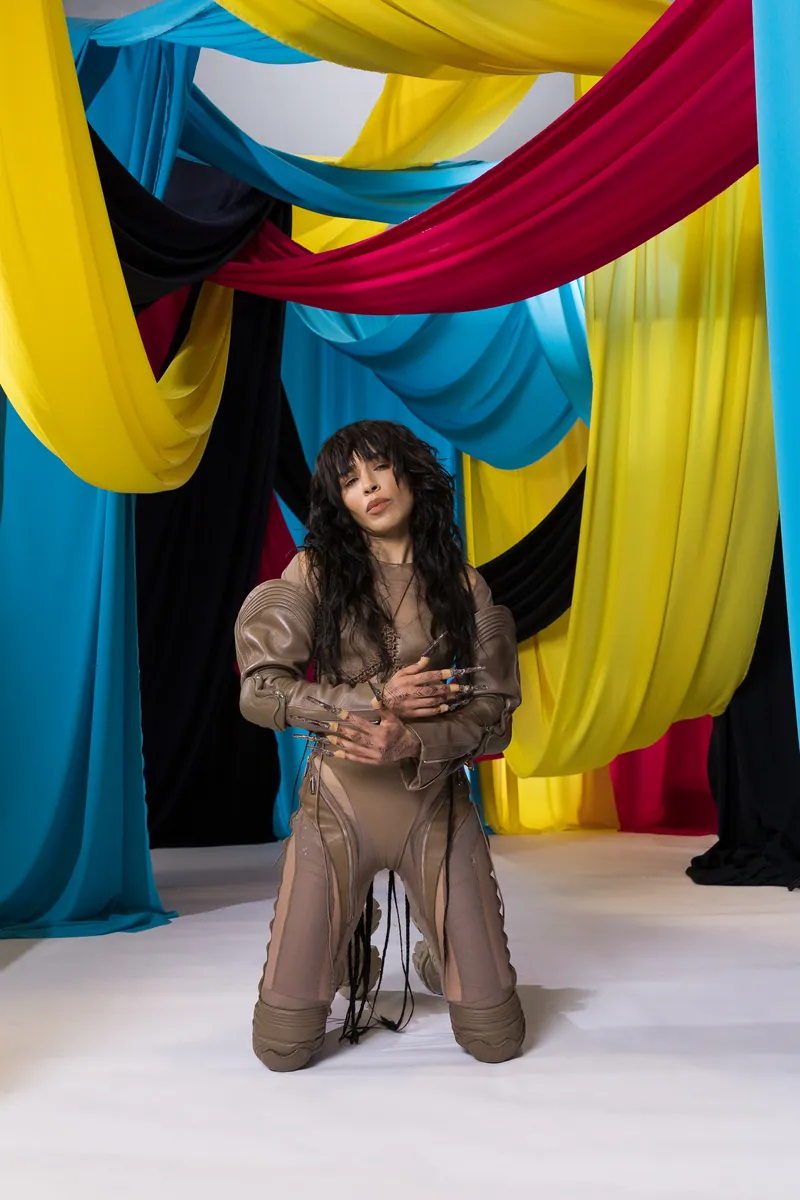 Loreen from Sweden in the Eurovision 2023 studio