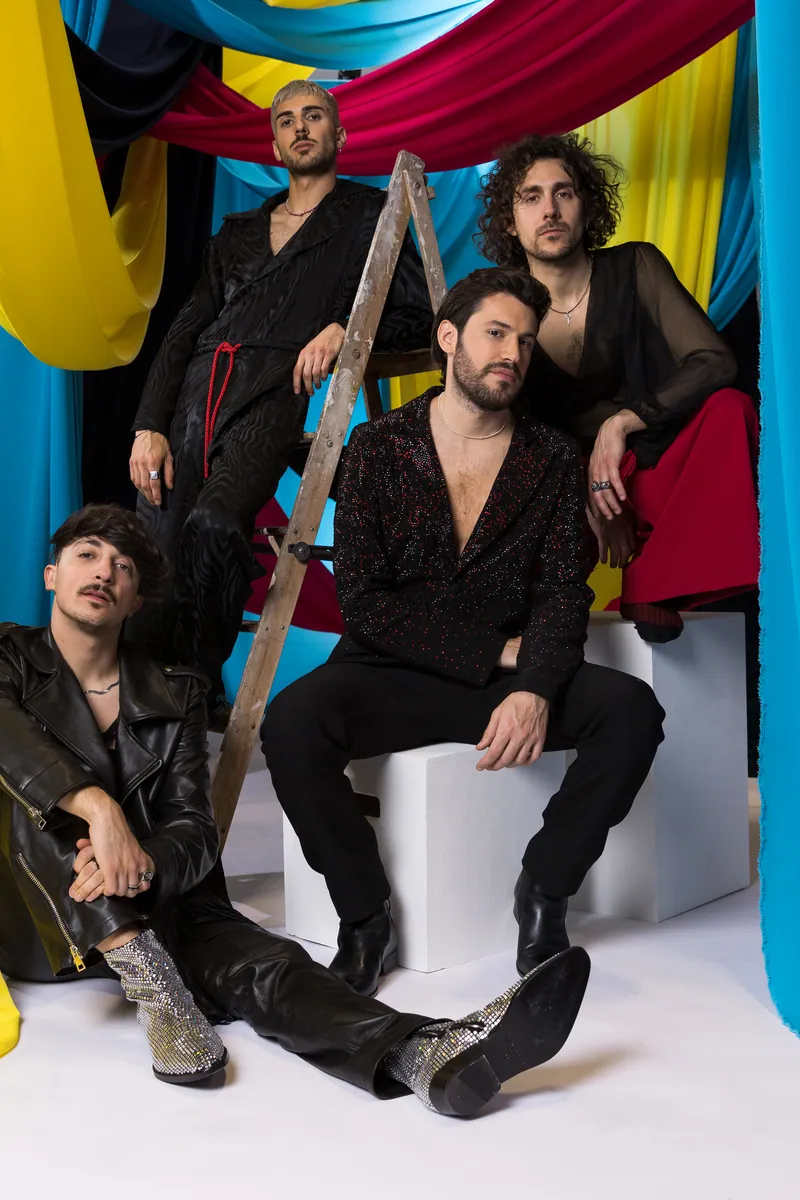 Piqued Jacks from San Marino in the Eurovision 2023 studio