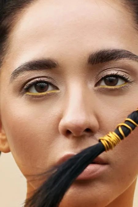 Manizha performed 'Russian Woman' at the Russian national final for Eurovision 2021